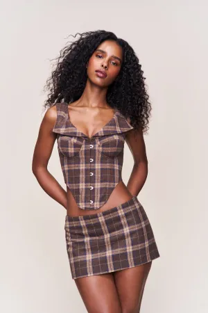 Chamonix Tartan Corset Versatile Layering Piece