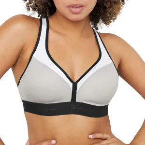 Champion Women's V-neck Racerback, Moisture-wicking, Moderate Support Sports Bra