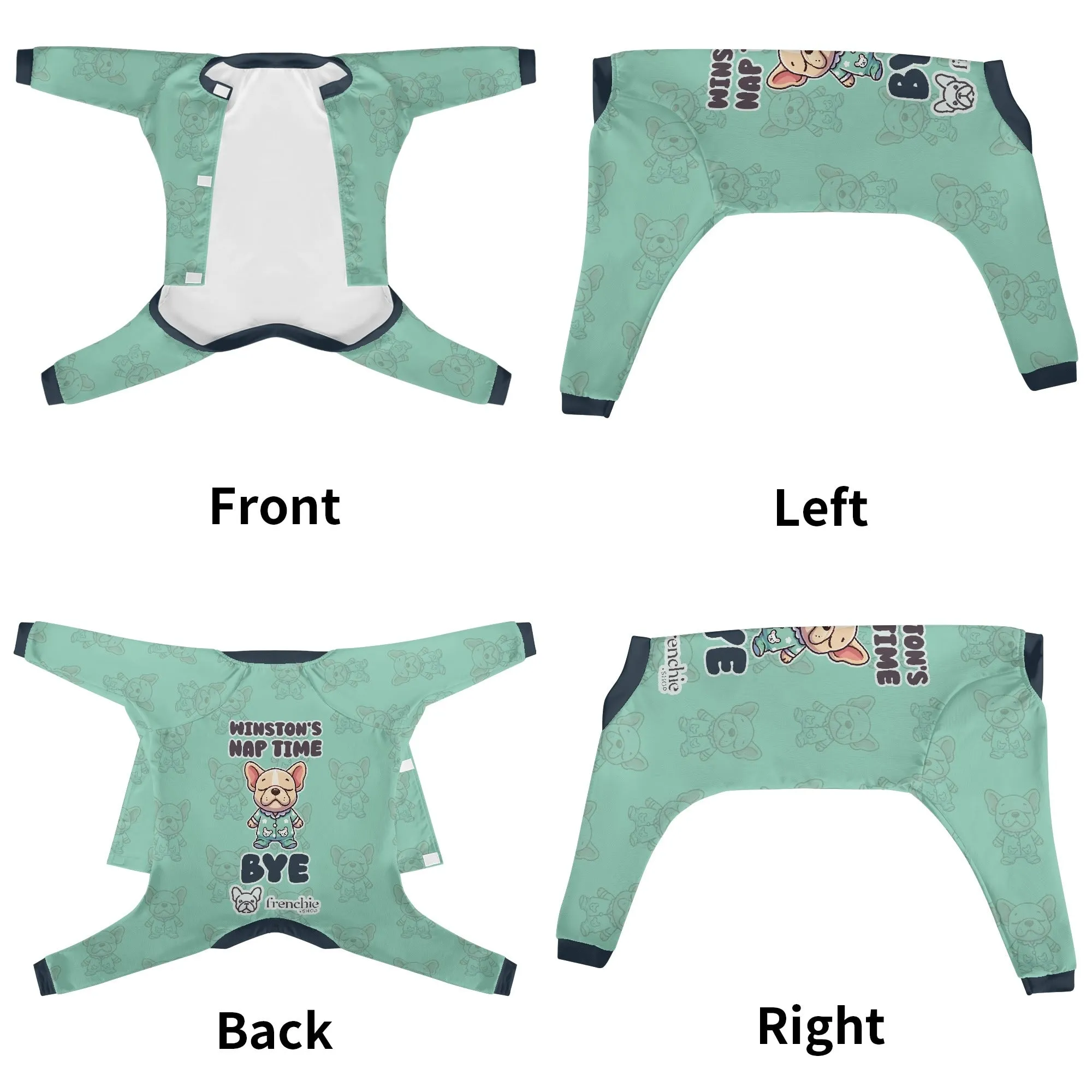 Chanel - Personalized French Bulldog Pajamas with Frenchie’s Name – Ultra-Soft, Cozy, and Adorably Stylish!