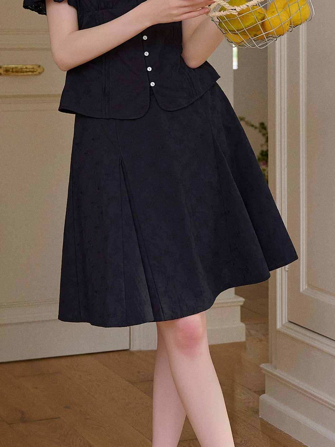 Charleigh Embroidery 100% Cotton Skirt Organic Cotton