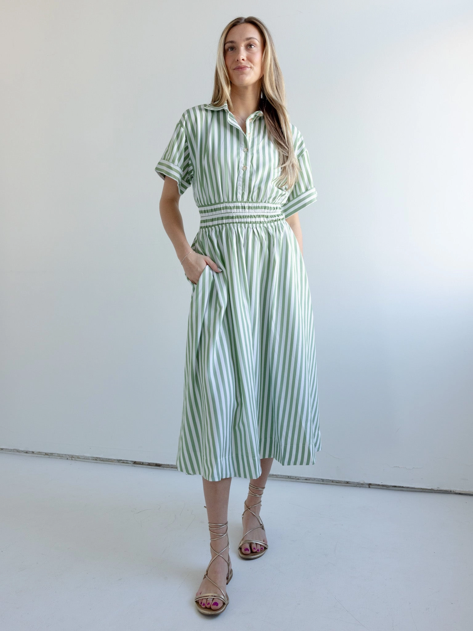 Romantic date dress Charlie Stripe Dress