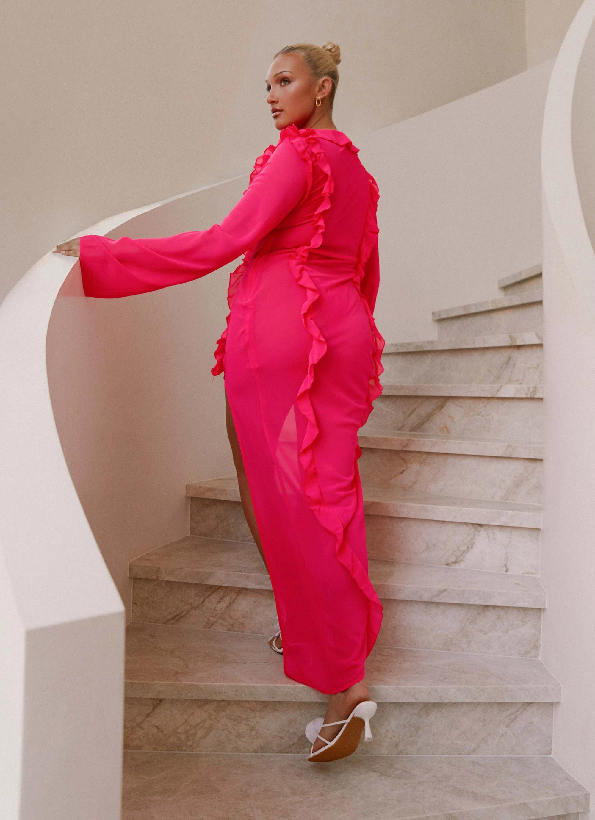 Charlize Maxi Dress - Pink Self Power