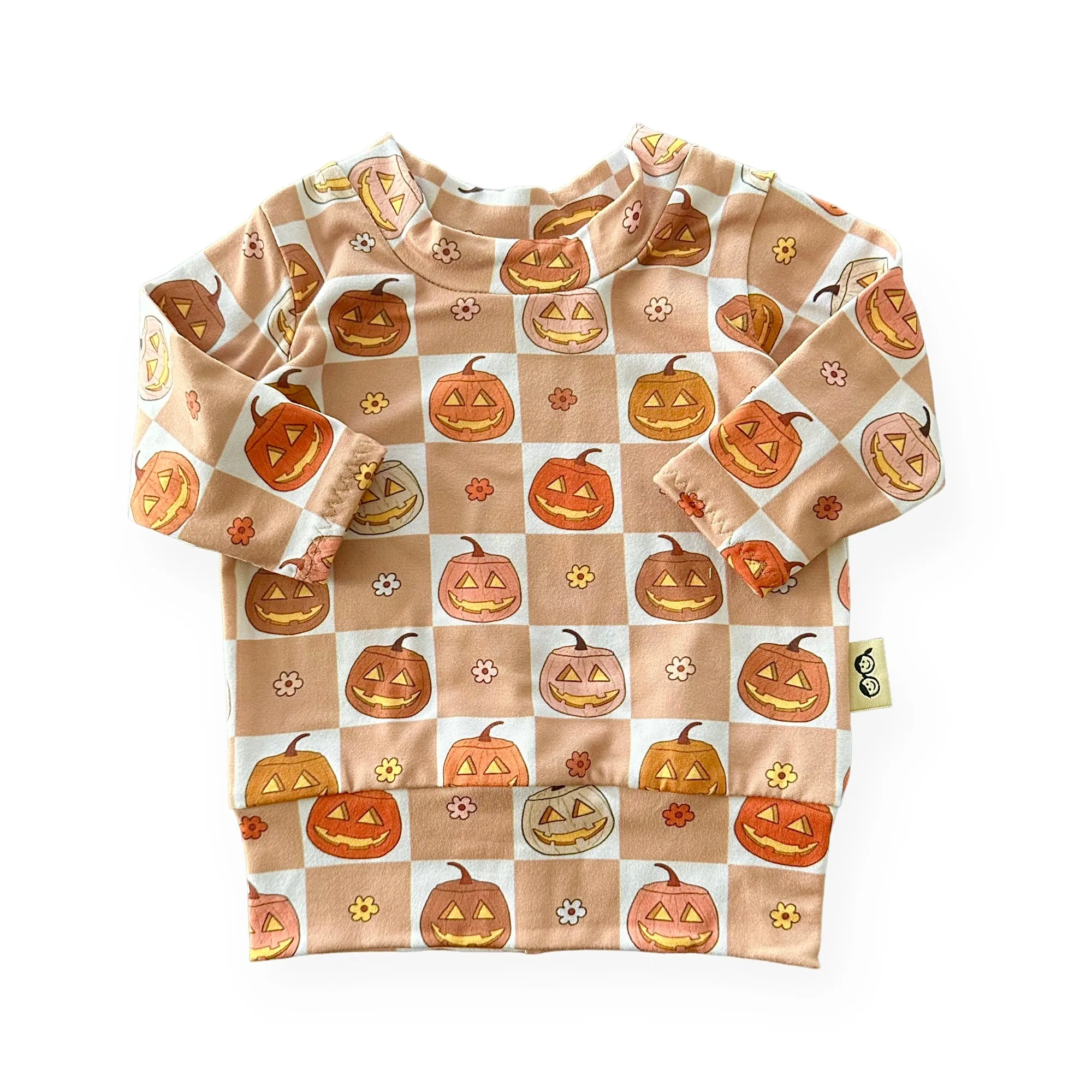 Checkered Pumpkin Lounge Set
