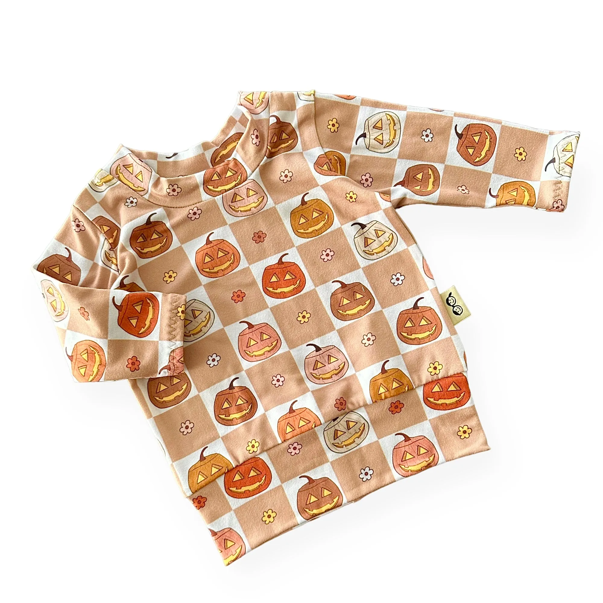 Checkered Pumpkin Lounge Set