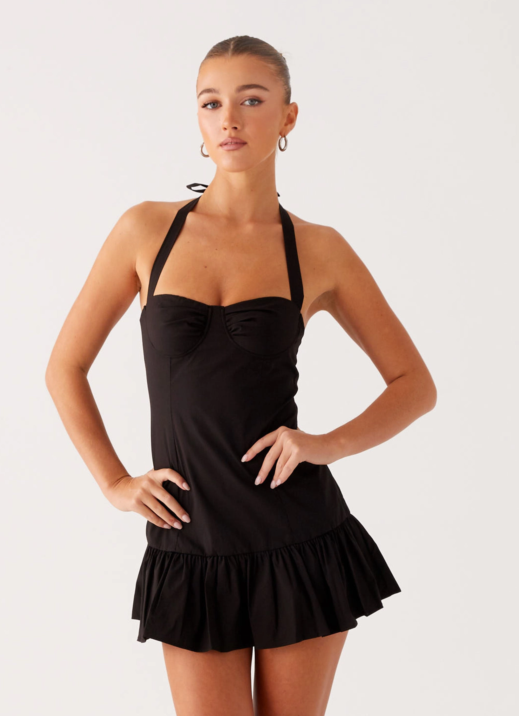 Cheryl Bustier Mini Dress - Black Classic Comfort Smart Comfort