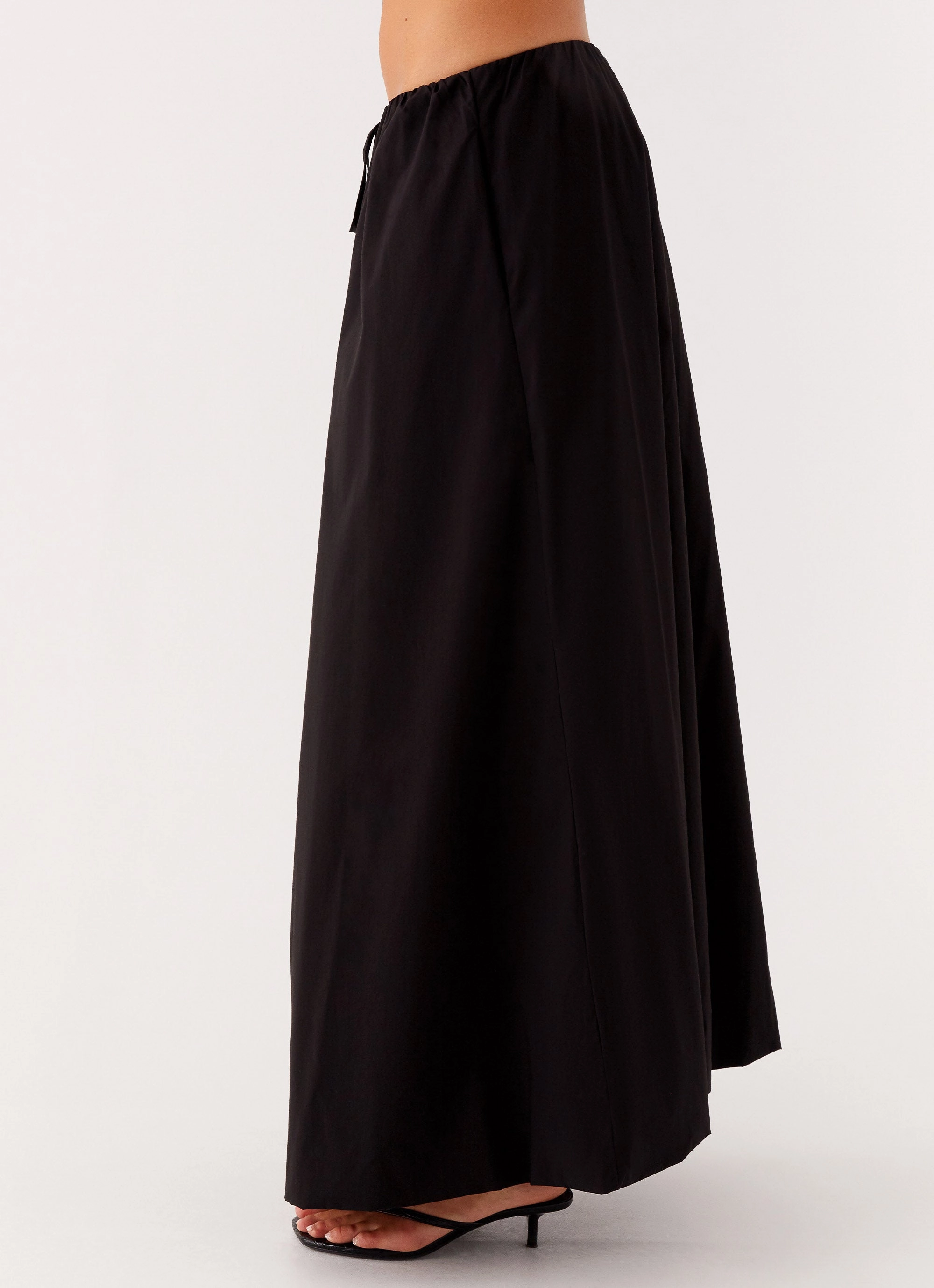 Eco Friendly Tear Resistant Material Cheryl Maxi Skirt - Black