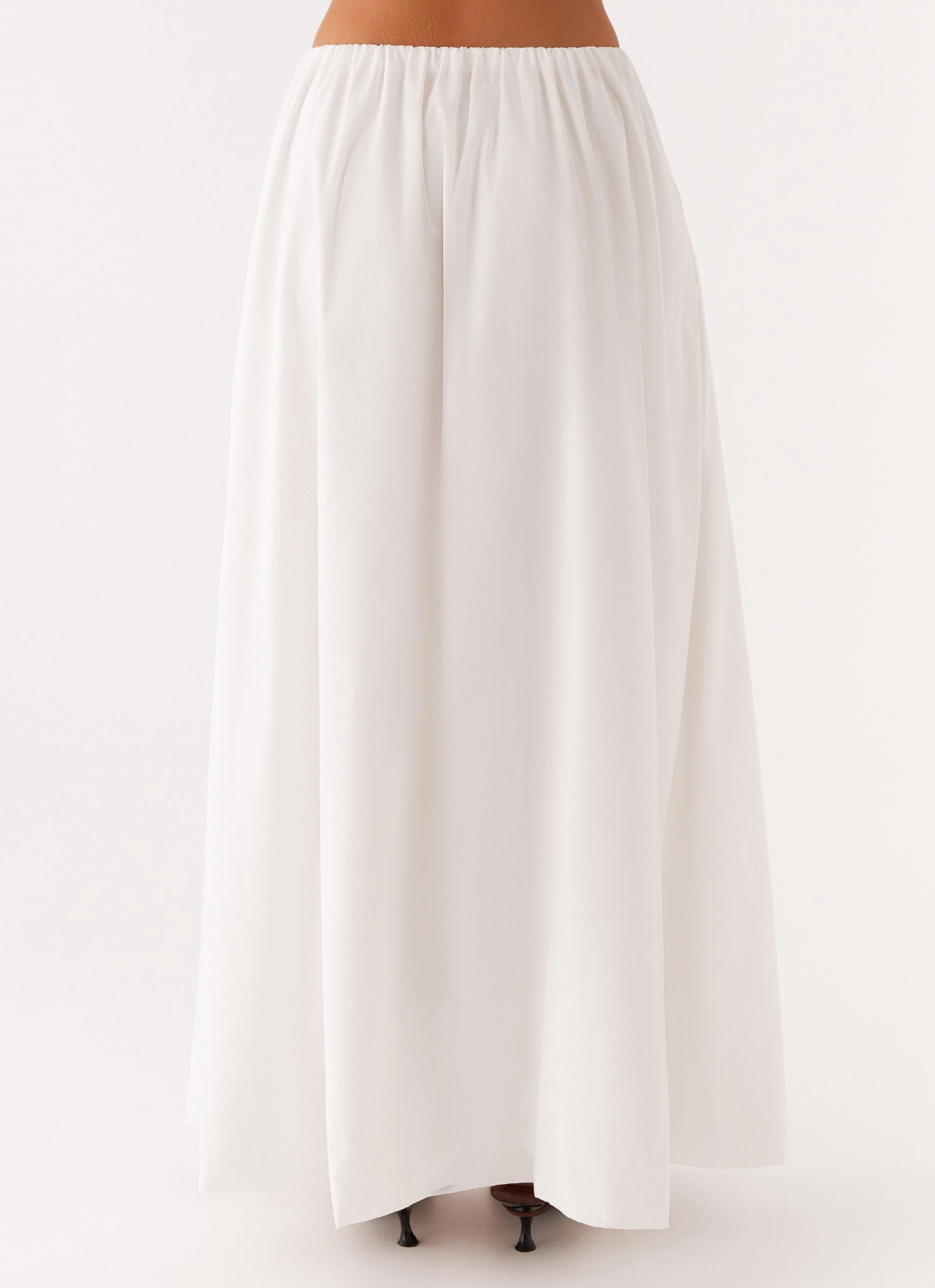 Cheryl Maxi Skirt - White Ankle length