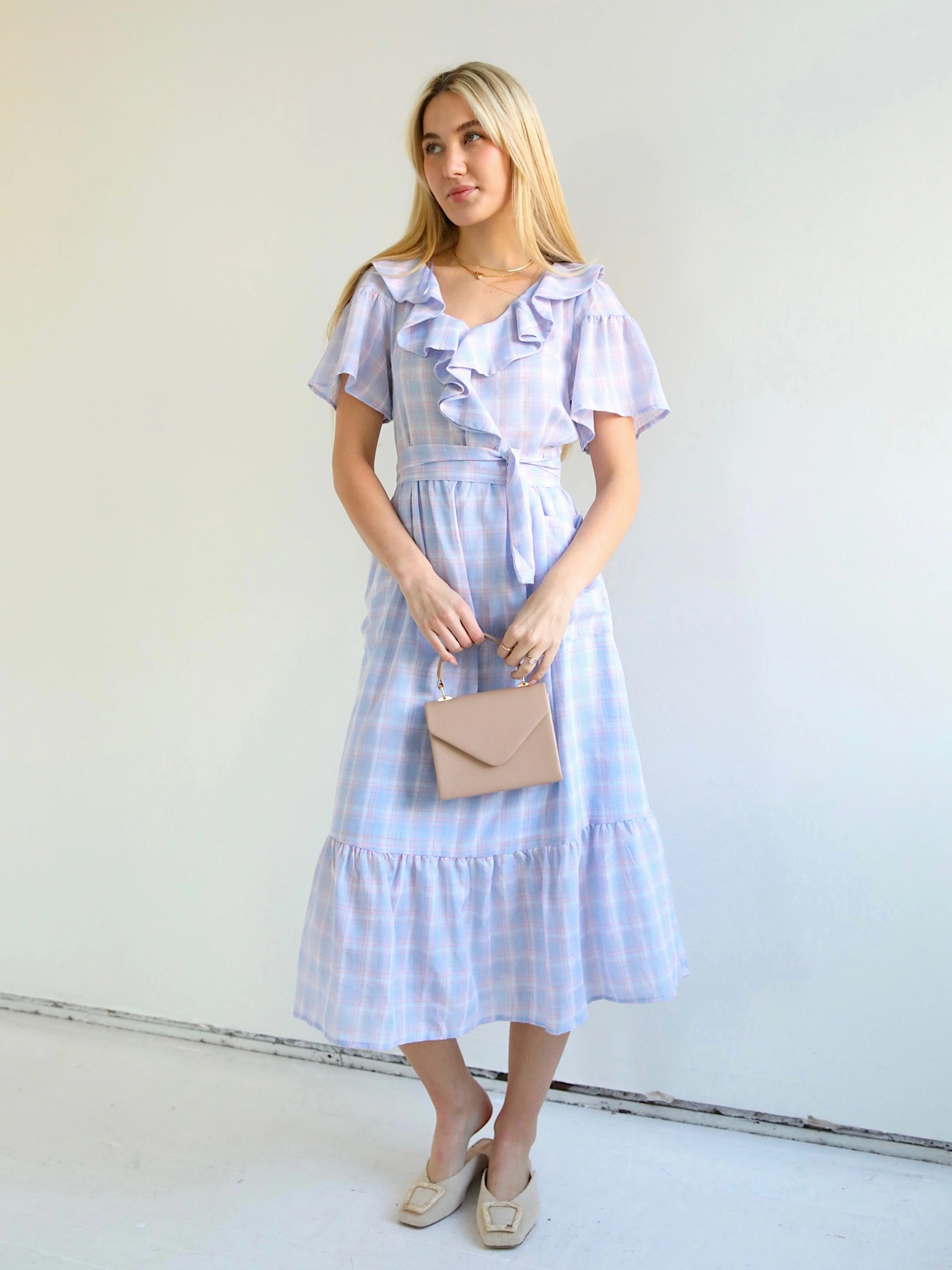 Chesney Check Midi Garden Fresh