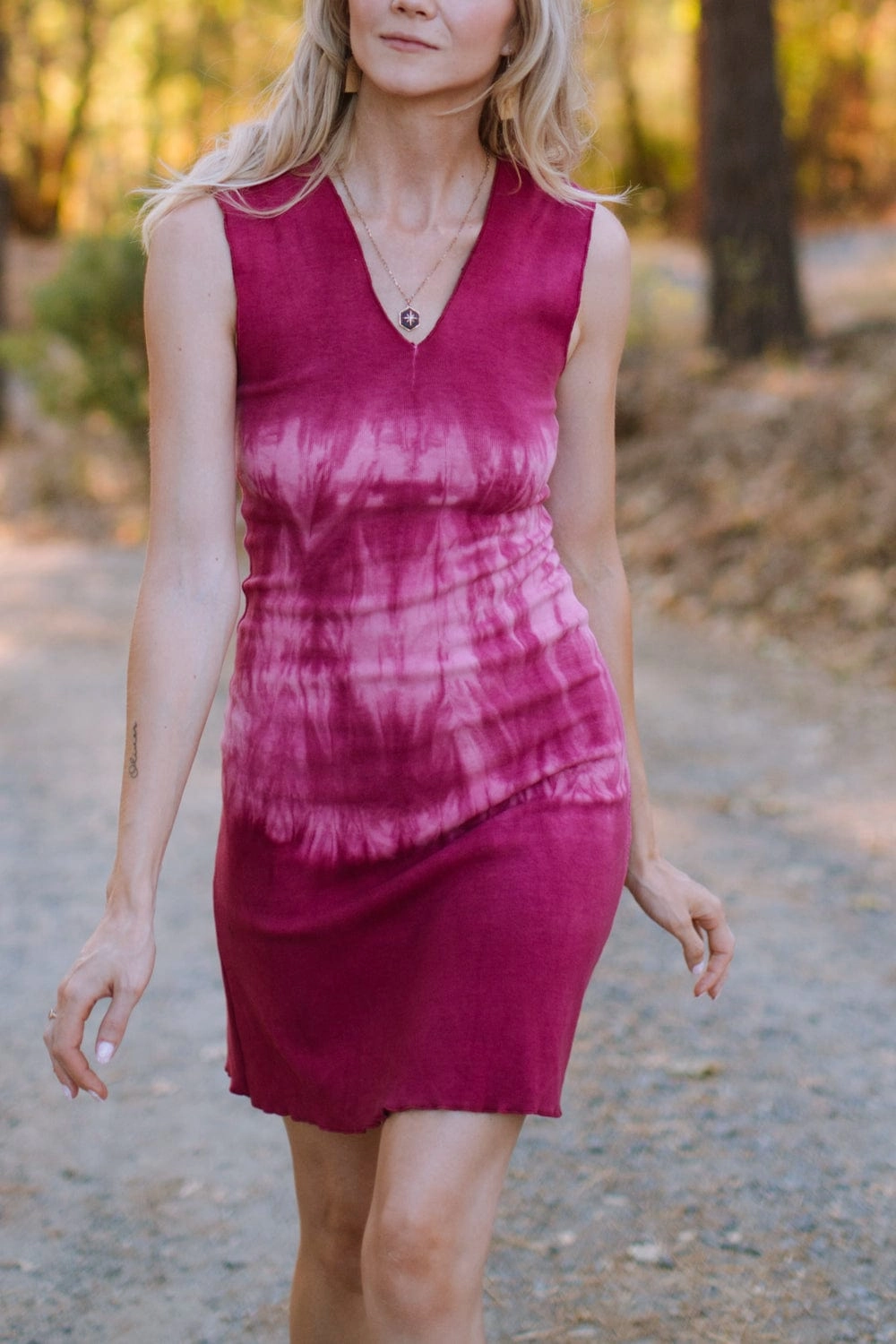Easy Flow Seamless Finish Slinky Dress in Dragon Fruit