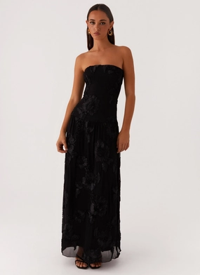 Chic Harmony After Light Maxi Dress - Black