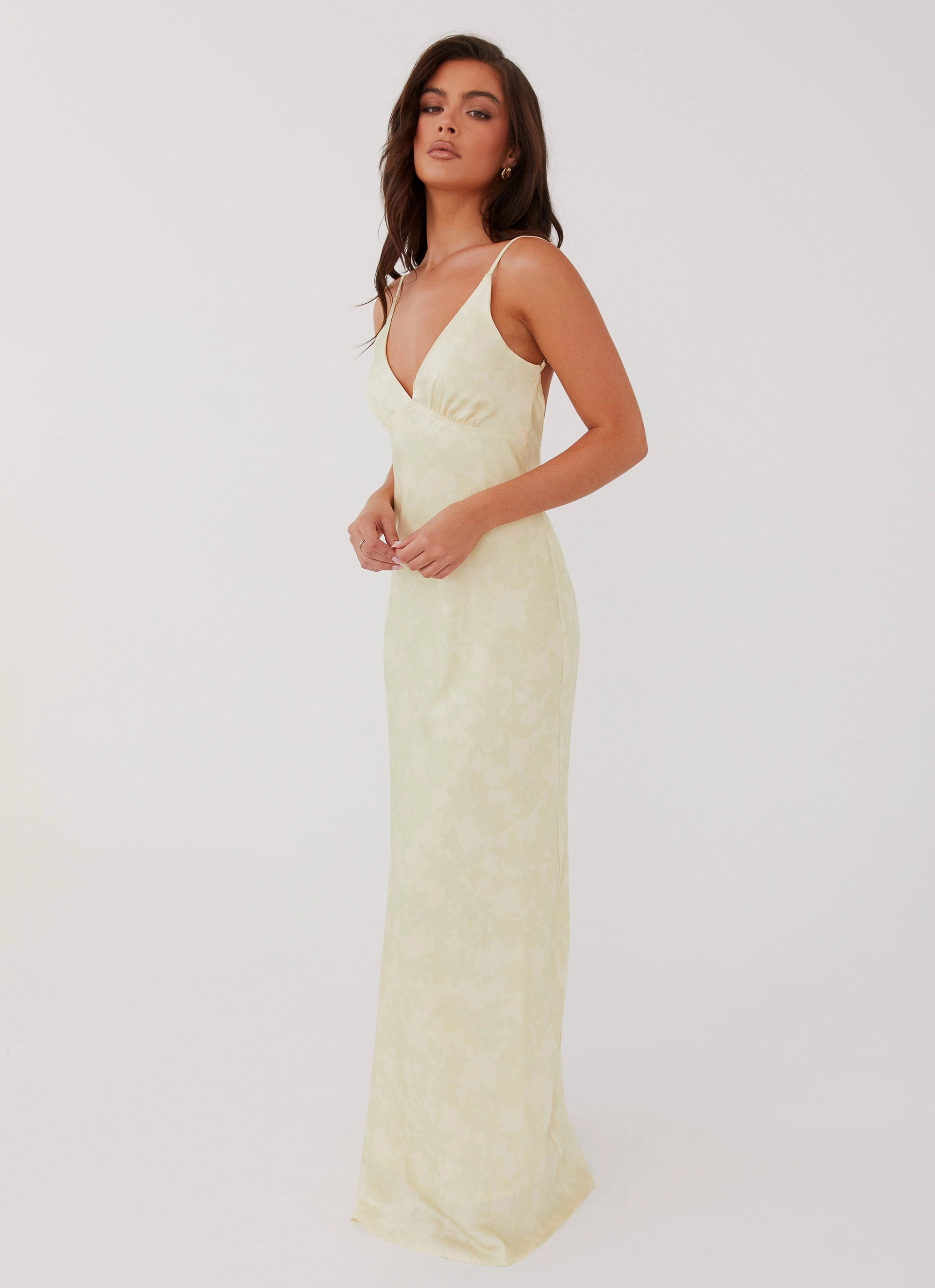 polka-dot Sorrento Sun Maxi Dress - Yellow Floral