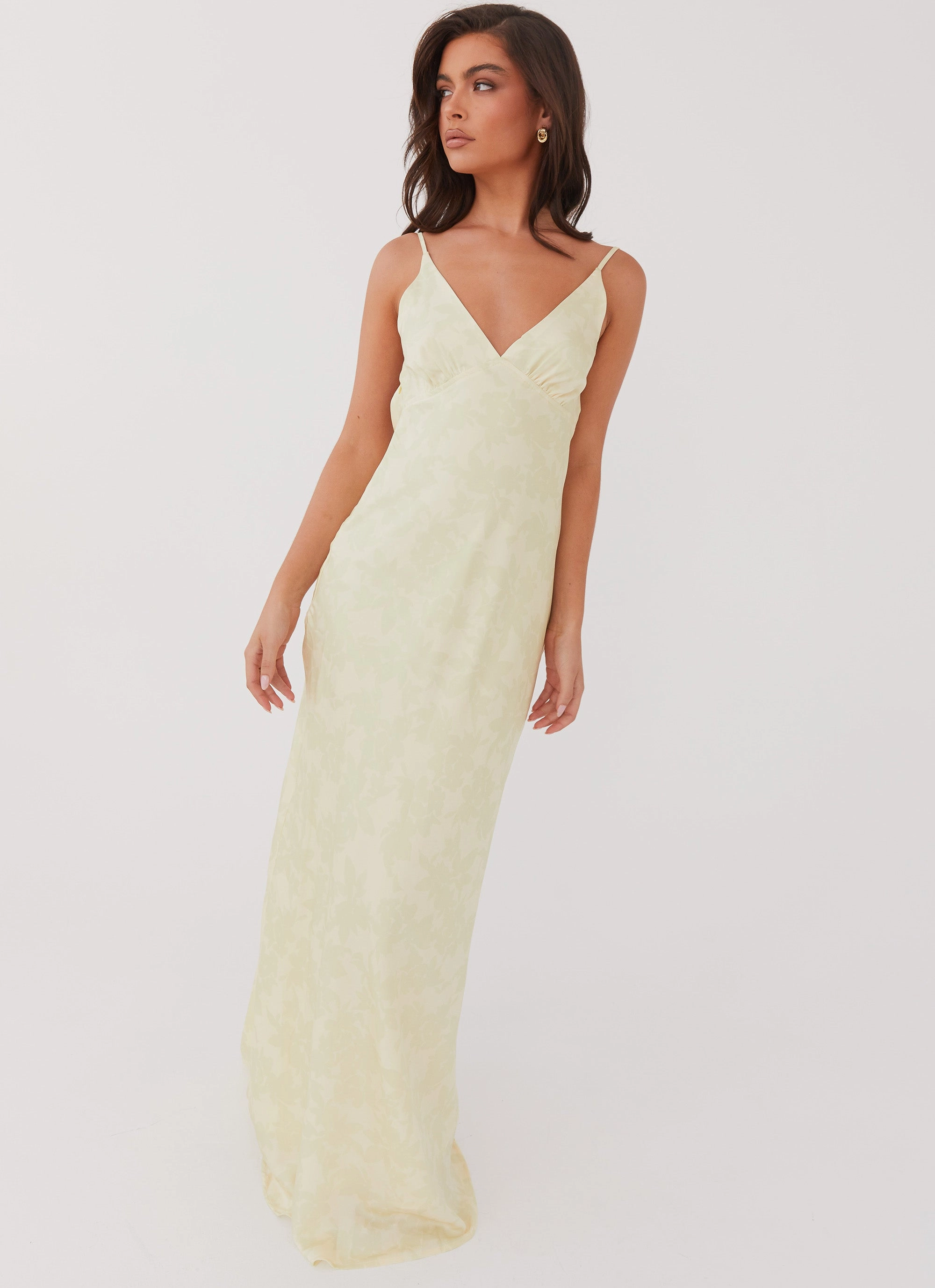 Sorrento Sun Maxi Dress - Yellow Floral Wrinkle-Free-Finish
