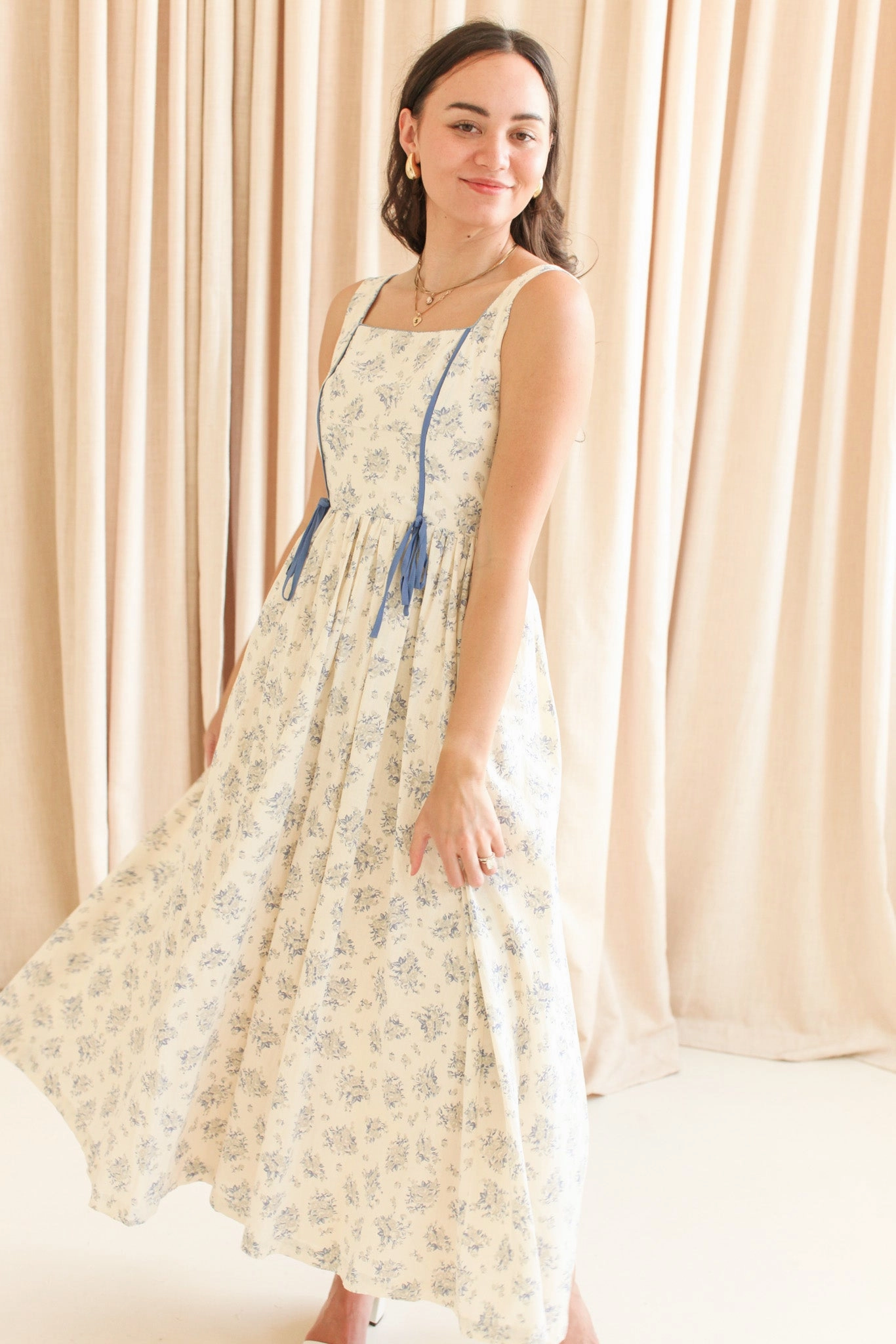 Isla Floral Tank Dress Beauty Zone