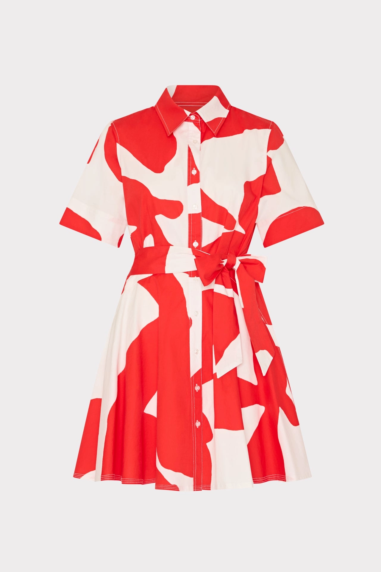 Grand Foliage Poplin Mini Dress Love Glow Resort Ready