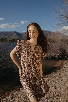 Tame The Terrain Dress Flare Hem Edgy-Look