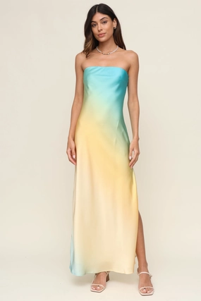 Radiant Dawn Maxi Dress perfect for events Handmade