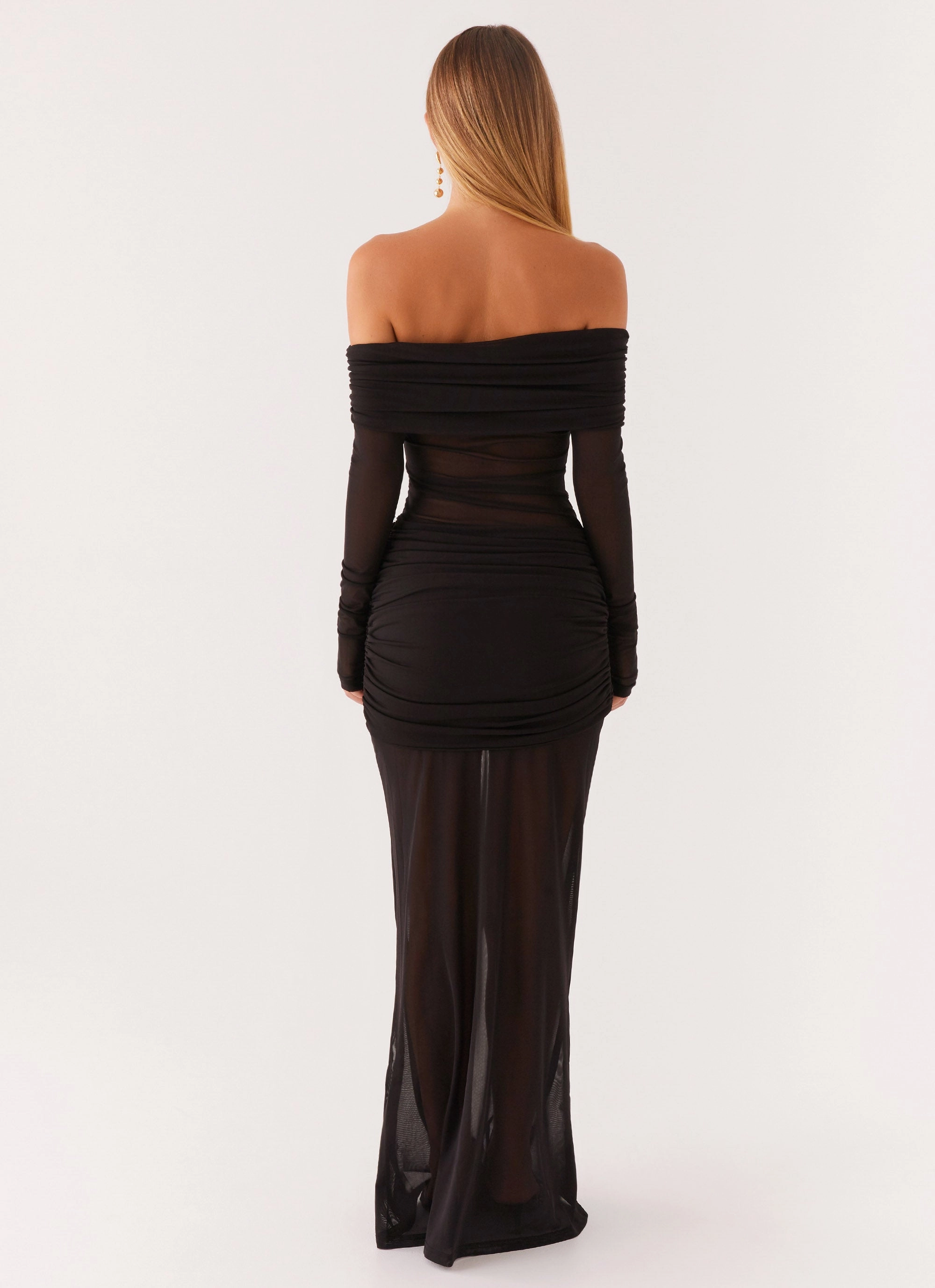 Anti-Static-Finish Liberty Maxi Dress - Black