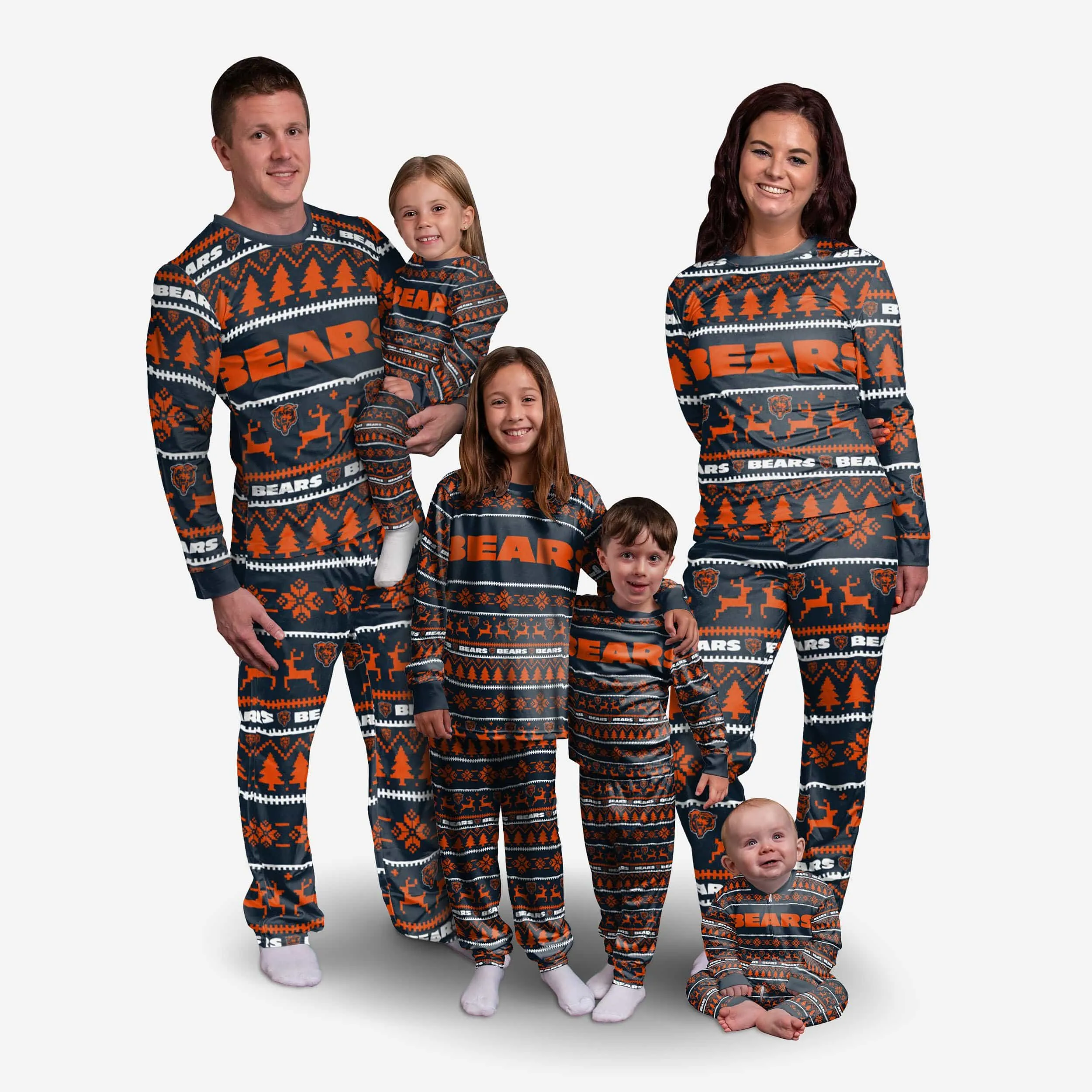 Chicago Bears Infant Family Holiday Pajamas