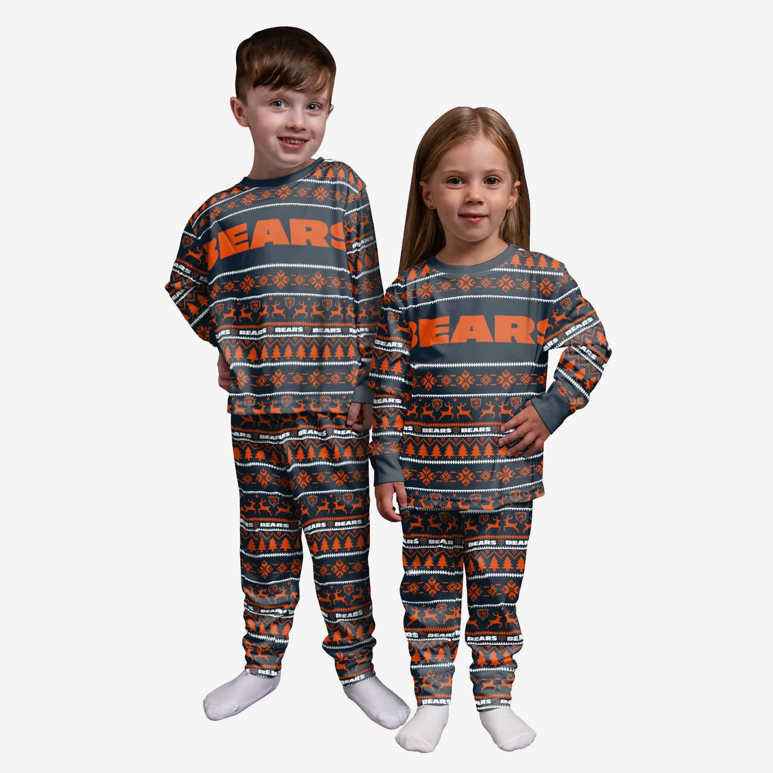 Chicago Bears Toddler Family Holiday Pajamas