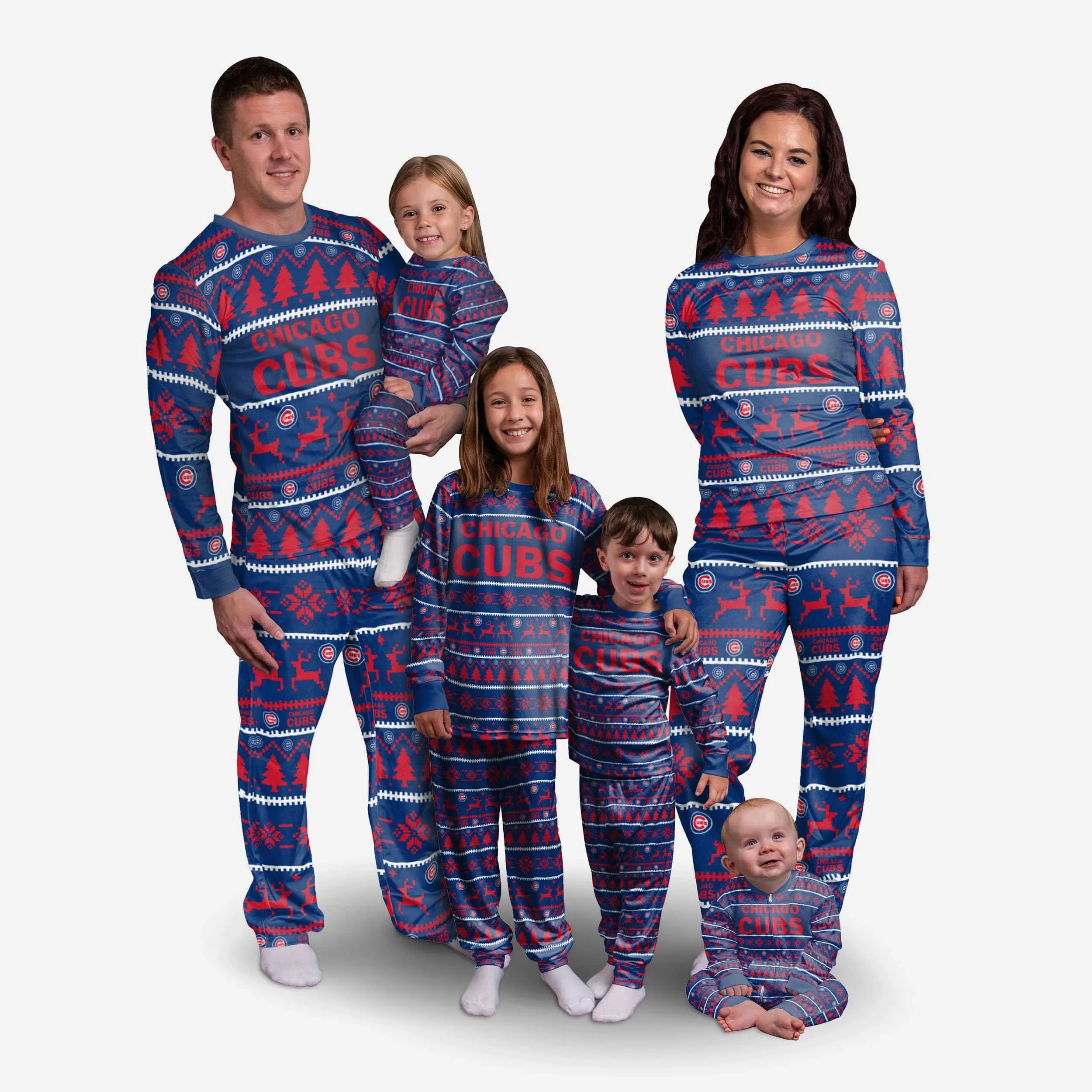Chicago Cubs Toddler Family Holiday Pajamas