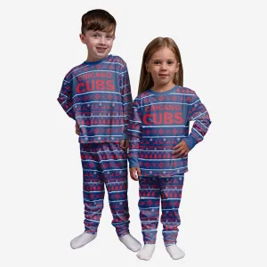 Chicago Cubs Toddler Family Holiday Pajamas