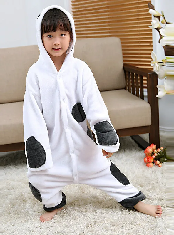 Children's Pajamas Cartoon Big White Animals Conjoined