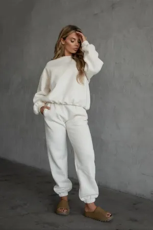 Cozy High Waisted Sweatpants Functional Design