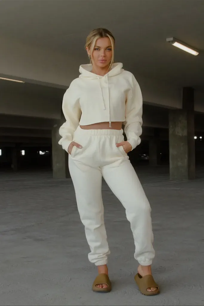 Cozy High Waisted Sweatpants AbrasionResistantFabric Casual Style