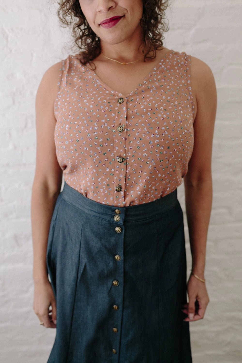 Bae Skirt in Denim Tencel EcoFriendlyMaterial