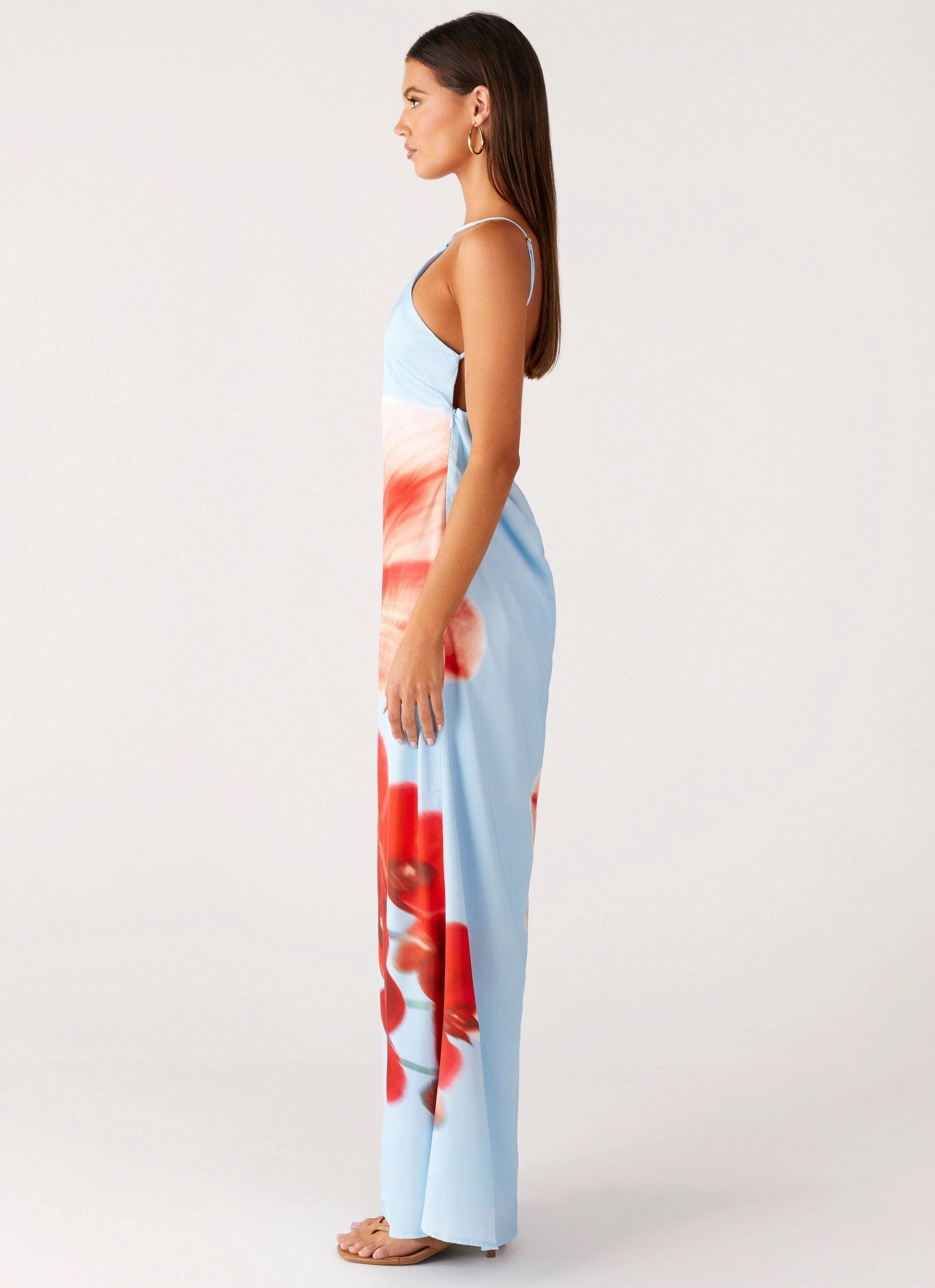 Effortless Fit Design Date night Chloe Maxi Dress - Turquoise Bloom