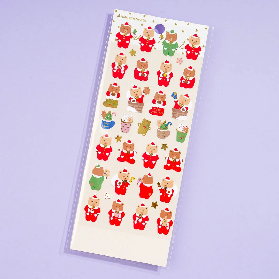 Christmas Bears Stickers