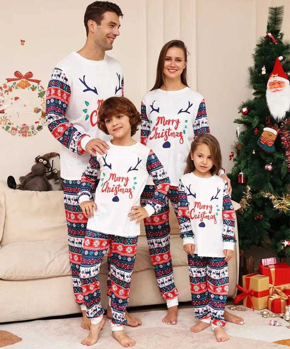 Christmas Family Matching Outfits Adult Kid 2023 News Pajamas Clothes Set Baby Rompers Casual Sleepwear Xmas Family Look Pyjamas