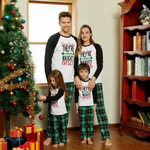 Christmas Family Matching Pajama They're The Naughty Ones Printing PJS for Family