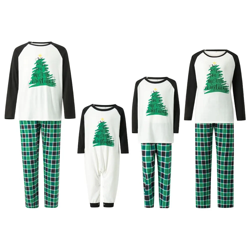 Christmas Family Matching Pajama We Wish You A Merry Christmas Printing PJS