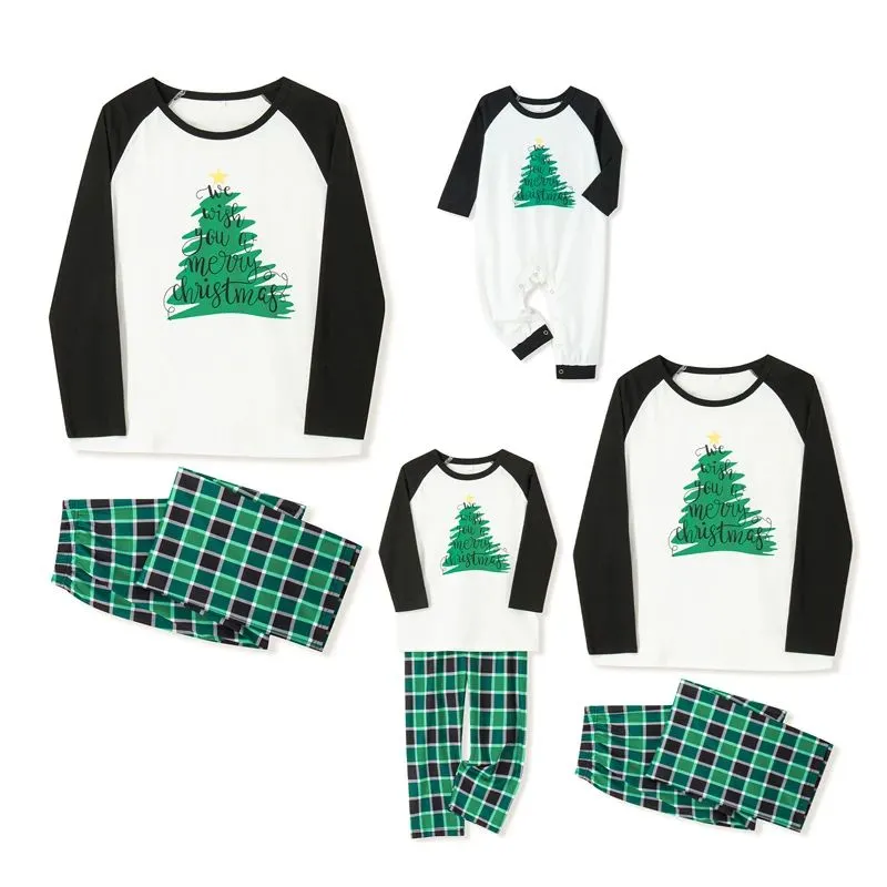 Christmas Family Matching Pajama We Wish You A Merry Christmas Printing PJS