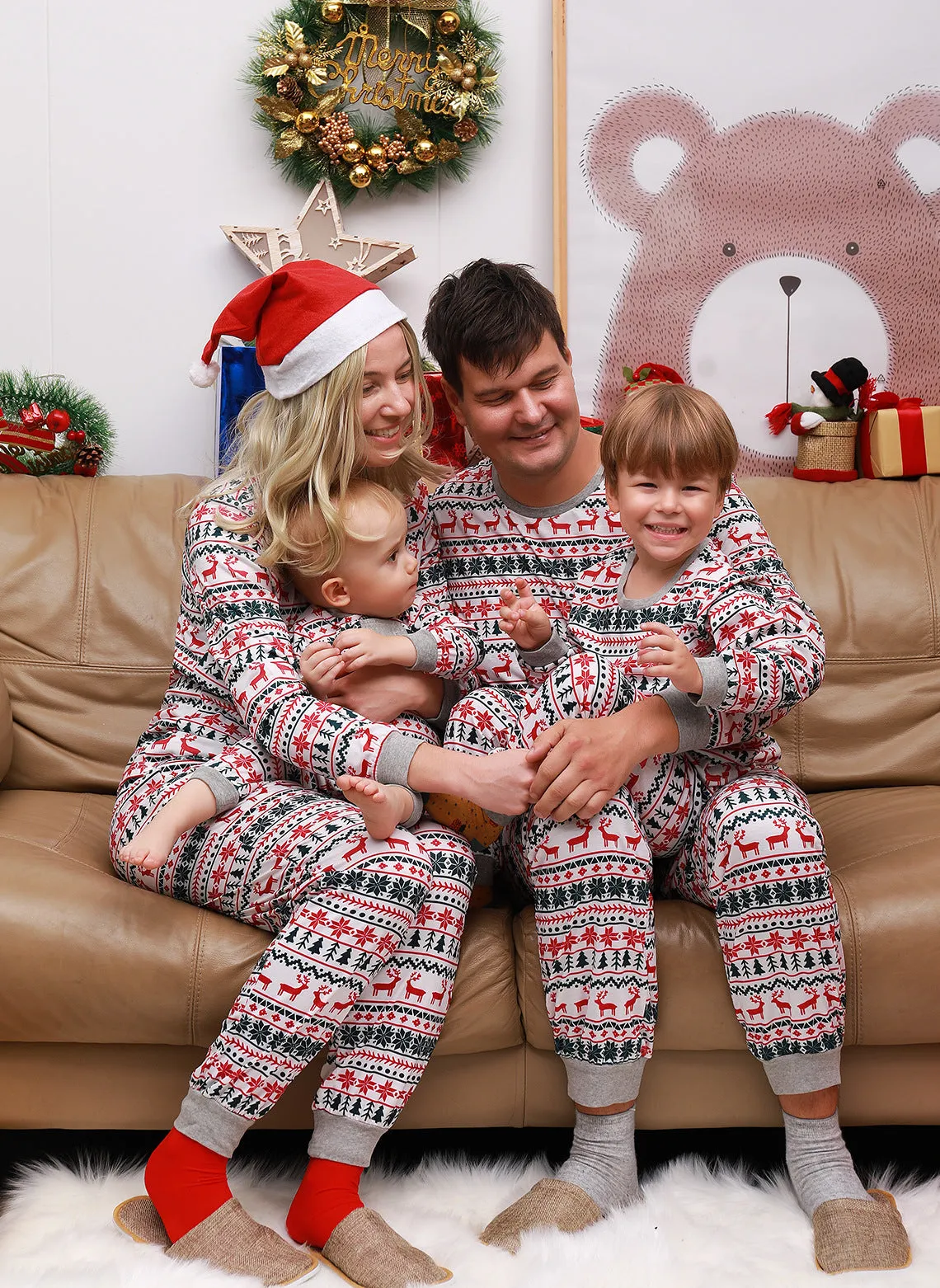 Christmas Pajamas Family Matching Set, lioness-love
