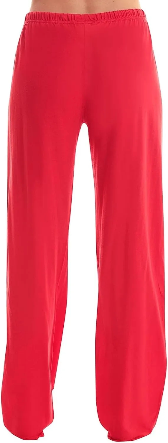 Christmas Pants for Women Buffalo Plaid High Waisted Sleep Trousers Elastic Waistband Straight Leg Loungewear Pants