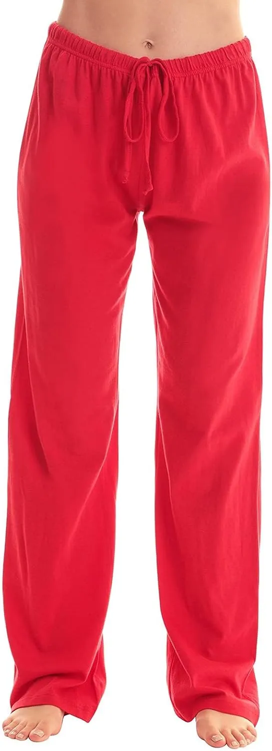 Christmas Pants for Women Buffalo Plaid High Waisted Sleep Trousers Elastic Waistband Straight Leg Loungewear Pants