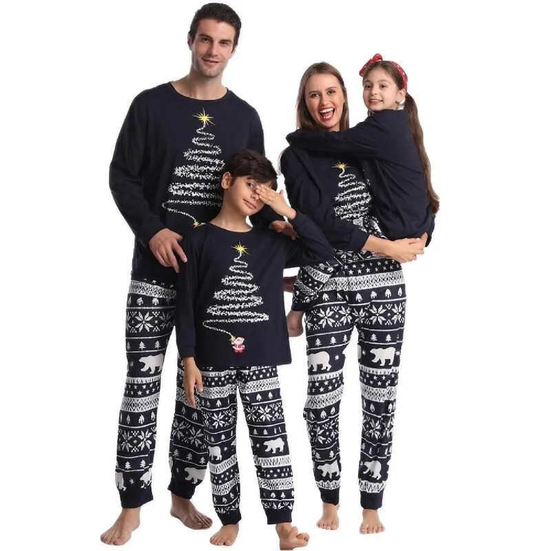 Christmas Tree Lights Family Pajama Set