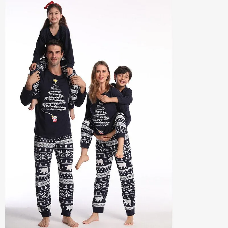 Christmas Tree Lights Family Pajama Set