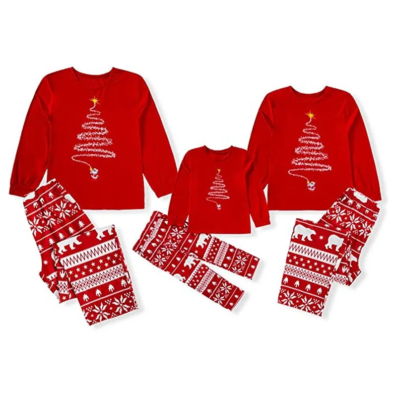Christmas Tree Lights Family Pajama Set