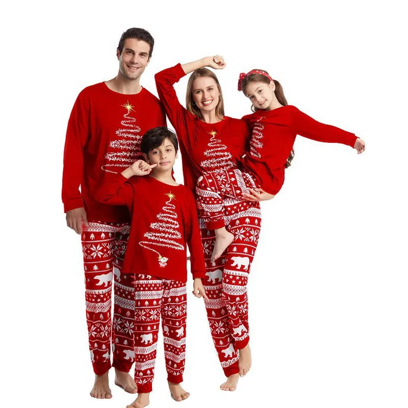 Christmas Tree Lights Family Pajama Set