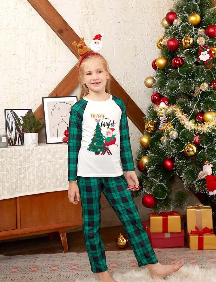 Christmas Tree Printing Family Matching Pajamas