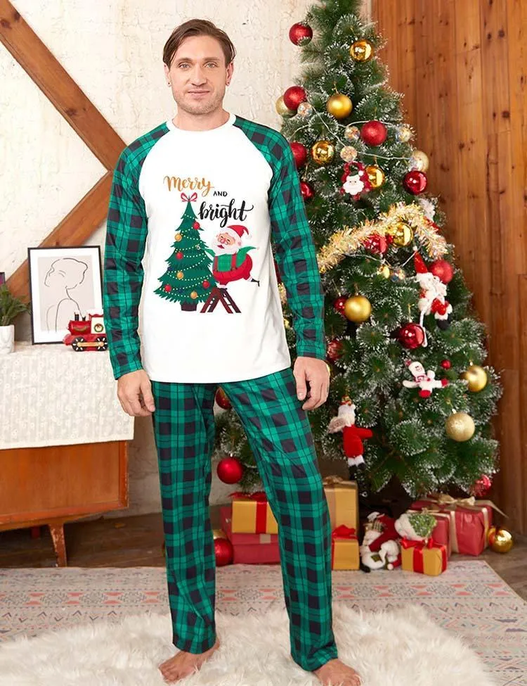 Christmas Tree Printing Family Matching Pajamas
