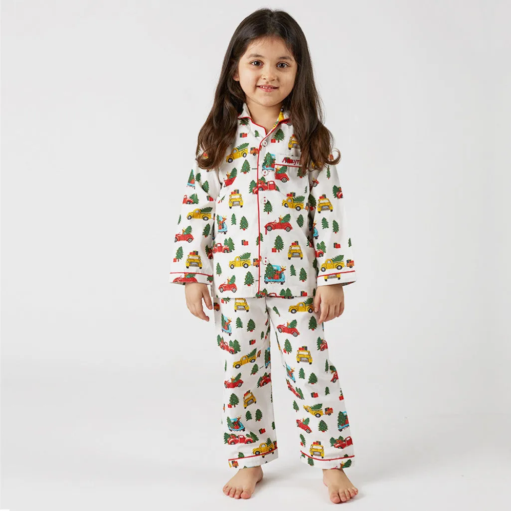 Christmas Trucks Pajama Set