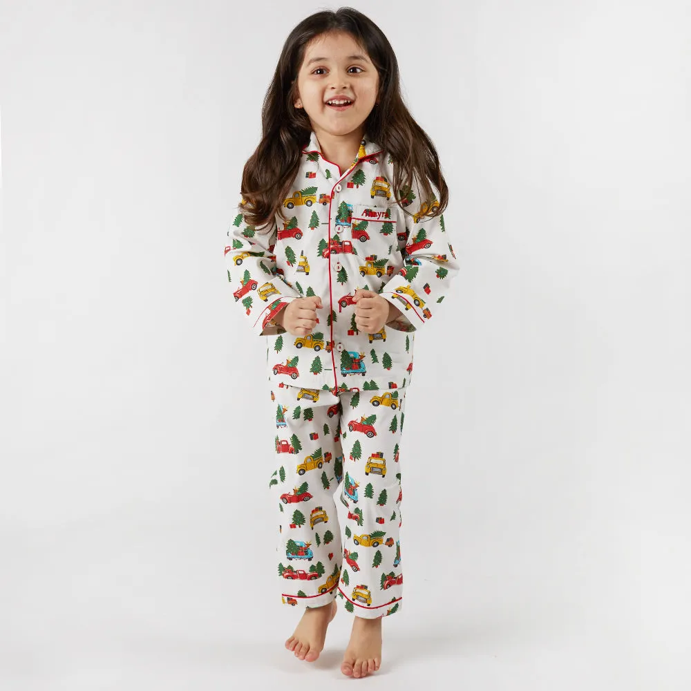 Christmas Trucks Pajama Set