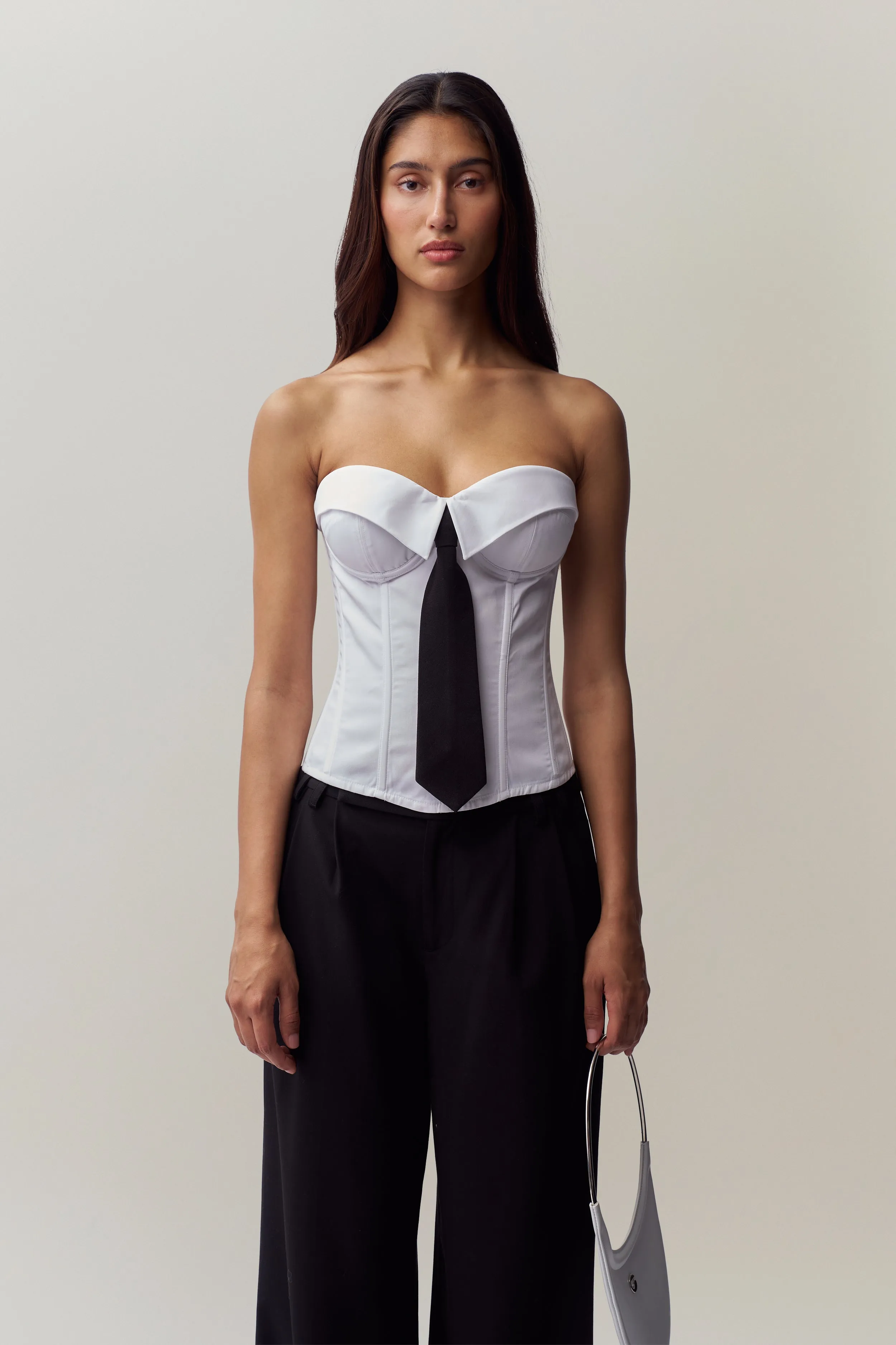 Stylish Dress Scoop Neck Shape Chrys Corset