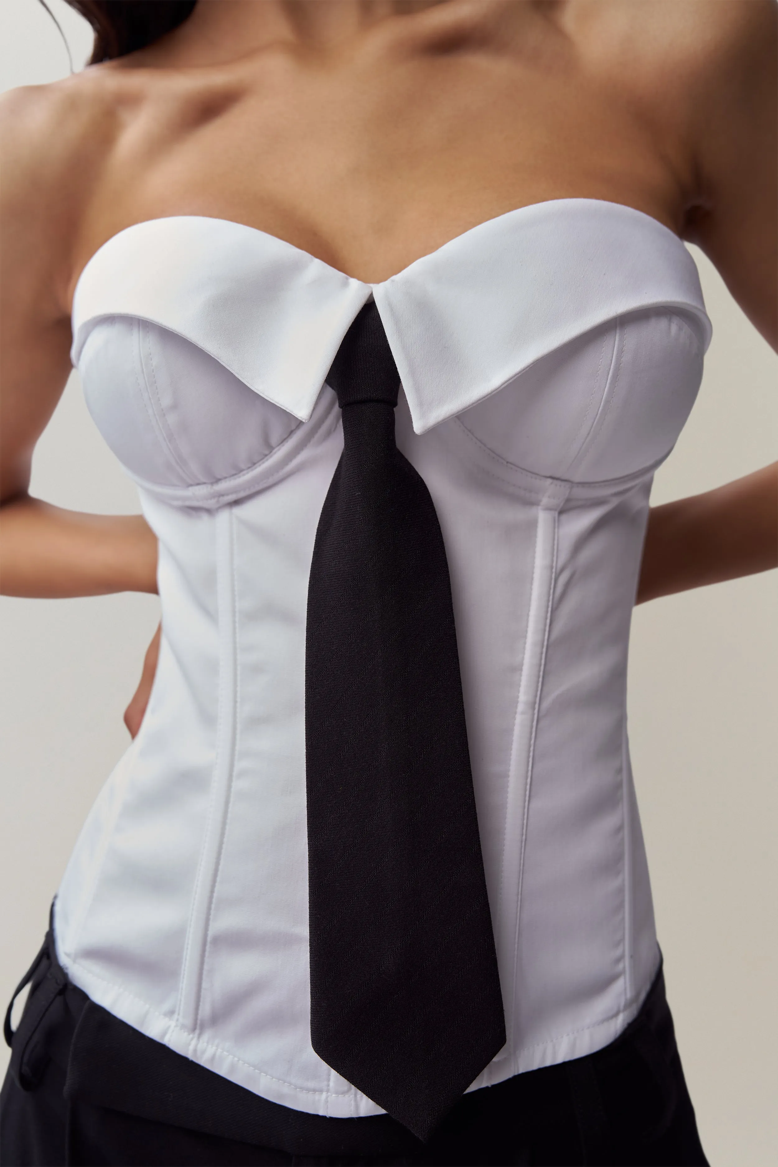 Chrys Corset Reinforced Stitching ReflectiveTrims