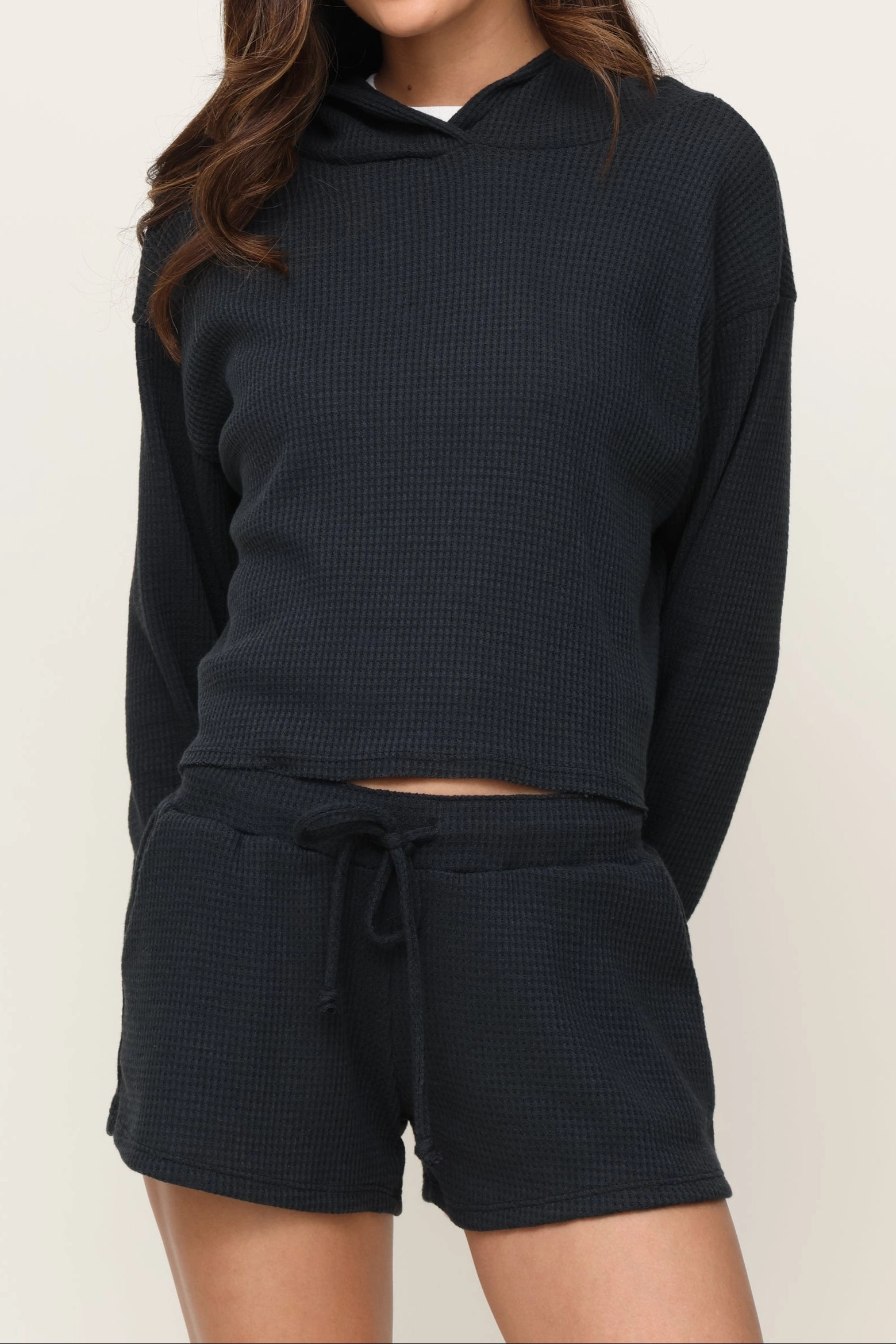 SnagResistant Surface FourWay Stretch Lazy Day Waffle Hoodie