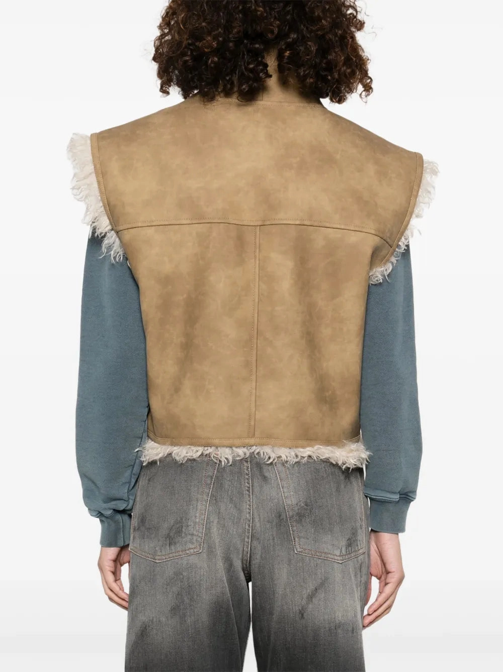 Clara Vest in Taupe Ergonomic Cut Mark